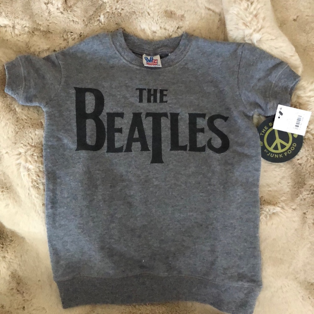 Kids The Beatles Terry Fleece Top Girls size XS